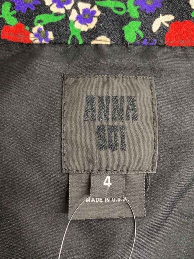 商品画像：スカート/4/レーヨン/BLK/花柄 4