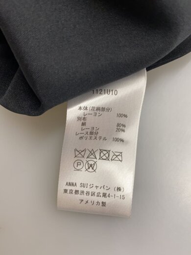 商品画像：スカート/4/レーヨン/BLK/花柄 5