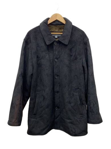 商品画像：00s/コート/XL/ポリエステル/BLK/無地 1