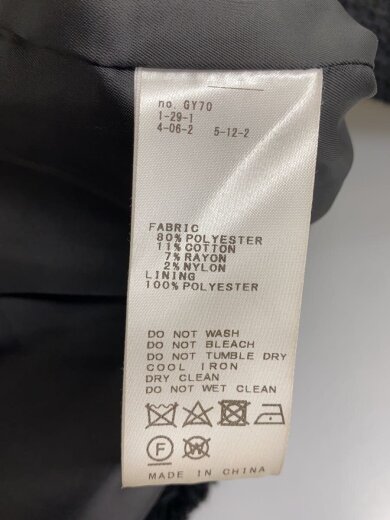 商品画像：ジャケット/--/ポリエステル/BLK/無地/22-010-400-9003-3-0 4