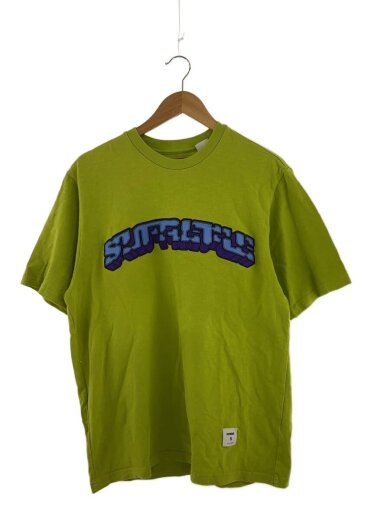 商品画像：Block Arc S/S Top Lime/Tシャツ/S/コットン/GRN/無地 1