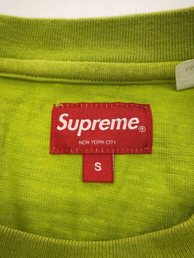 商品画像：Block Arc S/S Top Lime/Tシャツ/S/コットン/GRN/無地 3