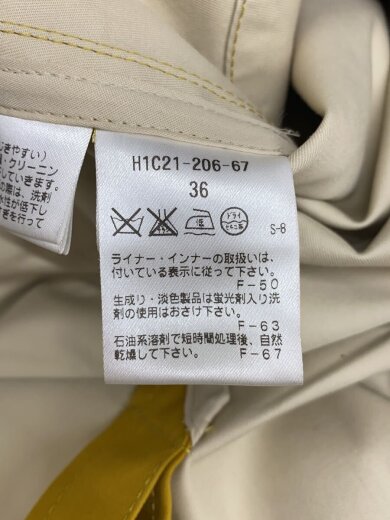 商品画像：コート/36/コットン/YLW/無地/H1C21-206-67// 4