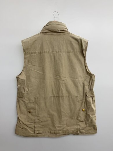 商品画像：80s/サファリベスト/L/コットン/BEG/無地 2