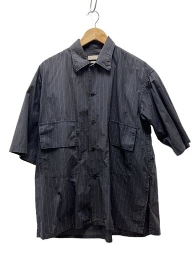 商品画像：半袖シャツ/3/コットン/BLK/ストライプ/yk22ss0327sh// 1