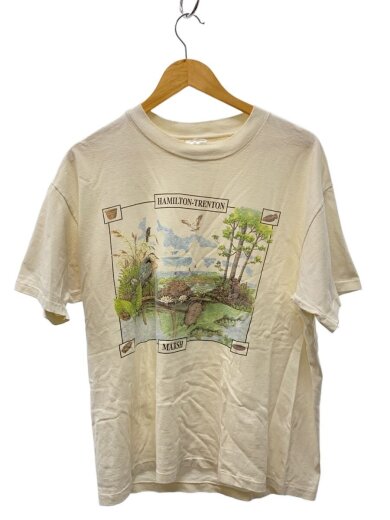 商品画像：90s/usa製/Tシャツ/L/コットン/WHT/プリント// 1