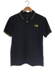 MAXIFRESH LINED POLO_マキシフレッシュラインドポロ/M/ポリエステル/BLK