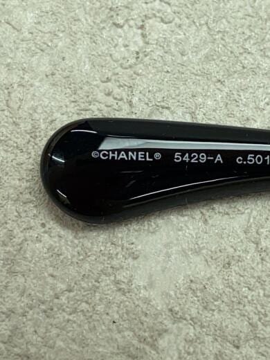 画像：CHANELサングラス/ウェリントン/プラスチック/BLK/BLK/レディース/5429-A4