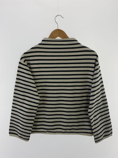 画像：ORCIVALウール/BLK/ボーダー/OR-D0113/モックネックプルオーバーニット2