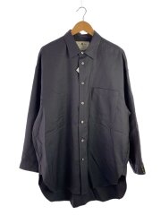 長袖シャツ/1/ウール/GRY/11251311211/Chambray Wool Shirt Coat