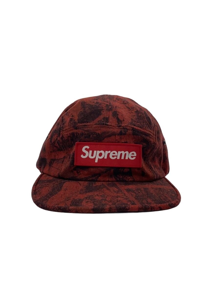 Supreme / キャップ/--/コットン/RED/総柄/メンズ/Timber Camp Cap