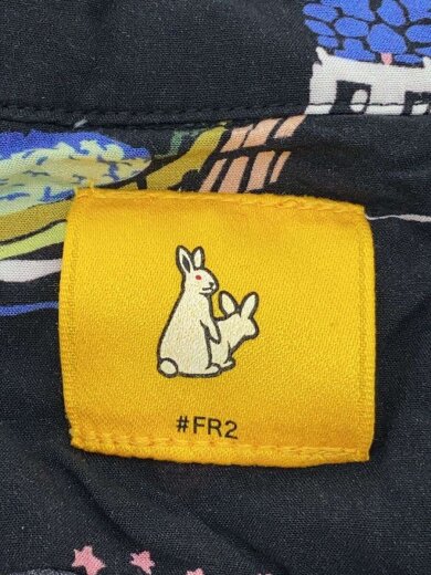 商品画像：アロハシャツ/M/レーヨン/BLK/FRS007/オリジナルデザインアロハシャツ 3