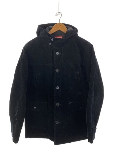 商品画像：23FW/コート/L/コットン/ブラック/コーデュロイジャケット/フード付き 1