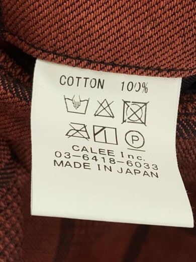 商品画像：ジャケット/M/コットン/BRW/チェック/BLOCK CHECK OVER SIZE SHIRT JACKET 5