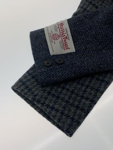 商品画像：チェスターコート/M/ウール/GRY/1225-139-6615/クレイジーパターンチェスターコート/パッチワーク 6