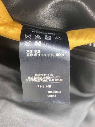 商品画像：レザージャケット・ブルゾン/M/羊革/BLK/793-3950005 4