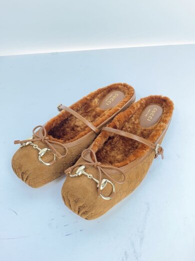 商品画像：フラットパンプス/35/BRW/スウェード/ホースビット/バレエ/ミュールパンプス 2