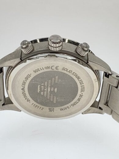 商品画像：クォーツ腕時計/アナログ/ステンレス/NVY/SLV/SS/AR-11306 3