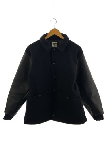 商品画像：レザージャケット・ブルゾン/M/ウール/BLK 1