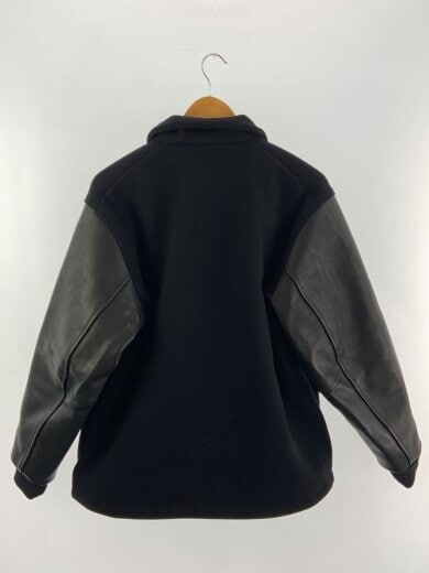 商品画像：レザージャケット・ブルゾン/M/ウール/BLK 2