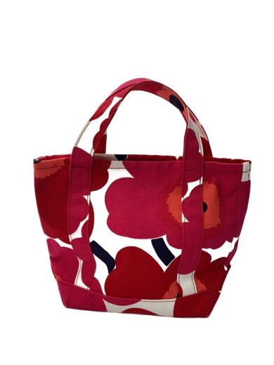 商品画像：ハンドバッグ/コットン/RED/花柄/048294/103635 1