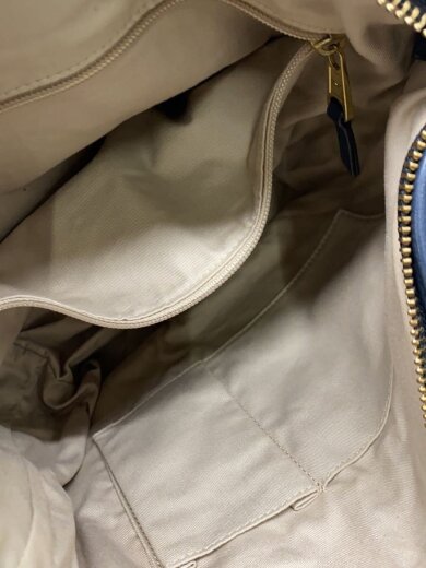 商品画像：ショルダーバッグ_コンビレザー/レザー/NVY 6