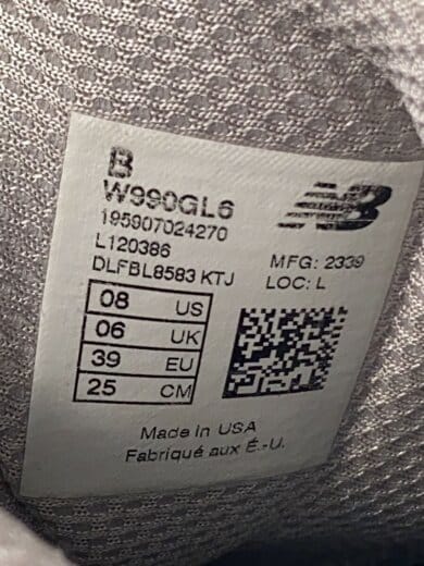 商品画像：W990/グレー/25cm/GRY 5