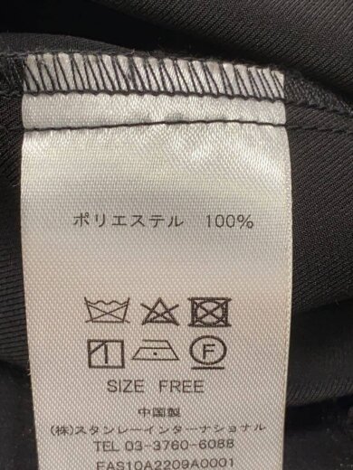 商品画像：長袖ワンピース/FREE/ポリエステル/BLK 4