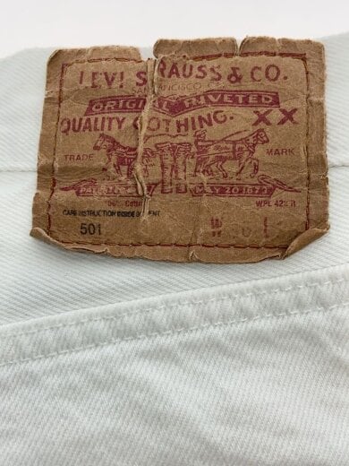 商品画像：ストレートパンツ/36/コットン/WHT 4