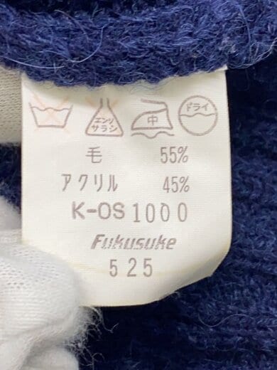商品画像：ニット・セーター(厚手)/L/ウール/NVY// 4