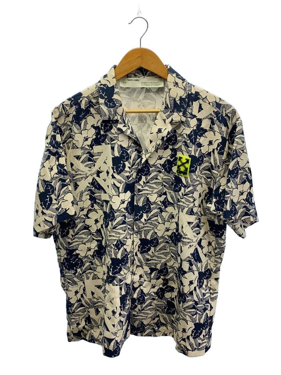 OFF-WHITE / 半袖シャツ/XL/コットン/BLU/総柄/OMGA103S20H88034//