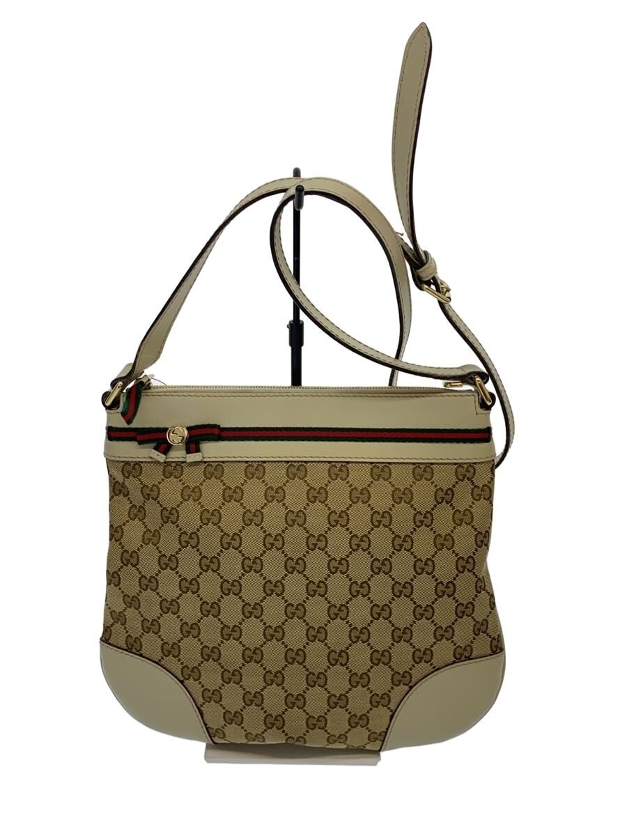 GUCCI / ショルダーバッグ/キャンバス/BEG/257065 527066