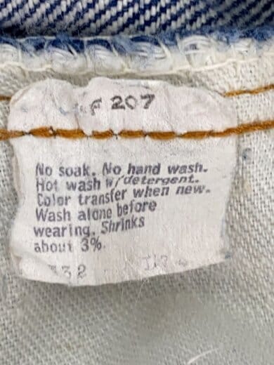 商品画像：ストレートパンツ/70s/VT/505/チェーン/実寸W31/デニム/インディゴ/ボタン裏8 5