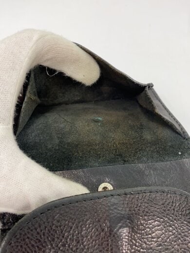 商品画像：2つ折り財布/レザー/BLK/メンズ 5