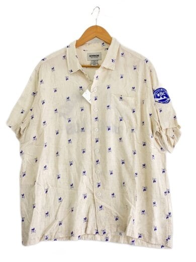 商品画像：半袖シャツ/M/レーヨン/CRM/総柄/BW251-WBCS 1