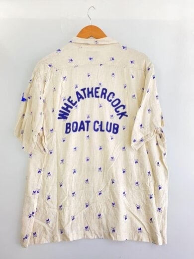 商品画像：半袖シャツ/M/レーヨン/CRM/総柄/BW251-WBCS 2