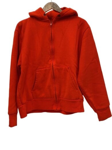 商品画像：ジップパーカー/L/コットン/ORN/90s/USA製/裏サーマル 1