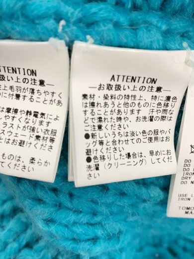 商品画像：カーディガン(厚手)/S/アルパカ/BLU/無地/61-02-04-02004/ベビーアルパカショー 5