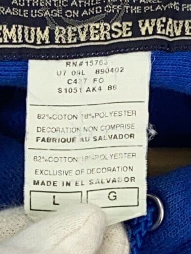 商品画像：パーカー/L/コットン/BLU 4