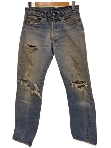 商品画像：70s/VT/501/66前期/実寸W31/デニム/インディゴ/ダメージ多 1