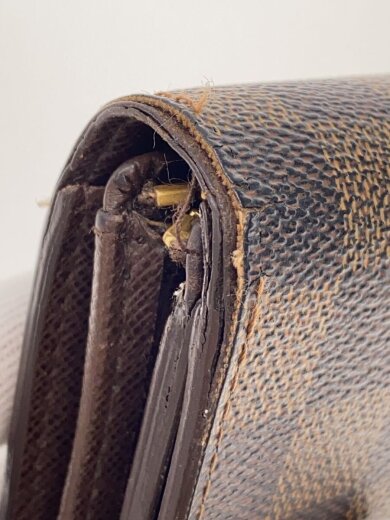 商品画像：ポルト・モネ・ビエ・トレゾール_ダミエ・エベヌ/PVC/BRW/レディース 9