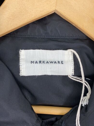 画像：MARKAWAREナイロンジャケット/3/A24A-10BL02C/SILK TAFFETA CITY COACH JACKET//3