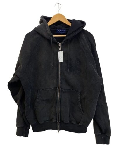 商品画像：ジップパーカー/L/コットン/BLK/253BoTT43// 1