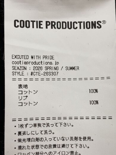 商品画像：カットソー/L/コットン/BLK/cte-26s307/2026SS Plaited Jersey Football// 5