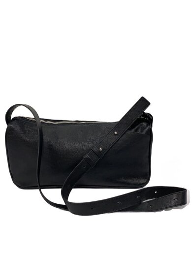 商品画像：ear PAPILLONNER/ショルダーバッグ/レザー/BLK/無地/ミニスワローマチショルダーバック// 1