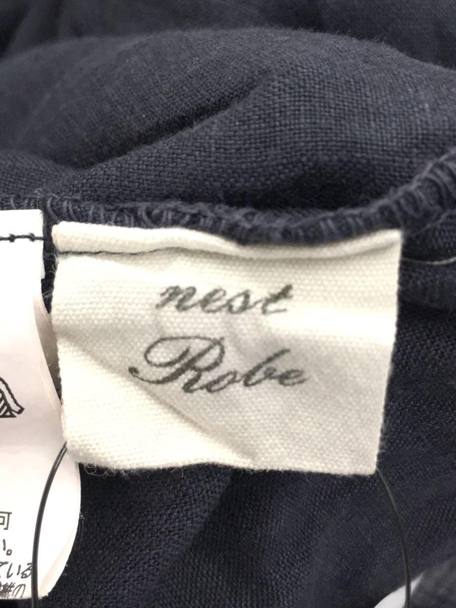 nest Robe(ネストローブ) / ウエストマーク/長袖ワンピース/FREE/リネン/グレー/無地 | 古着の販売・通販ならセカンドストリート