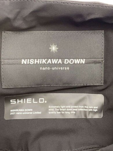 商品画像：×NISHIKAWA DOWN/ダウンジャケット/XL/ポリエステル/BLK/無地/668-1214001 3