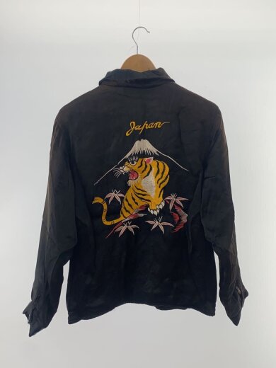 画像：HOUSTONスカジャン/M/レーヨン/BLK2