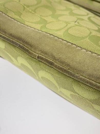 画像：COACHスモールキャリーオール_シグネチャー_ベージュ/キャンバス/GRN8