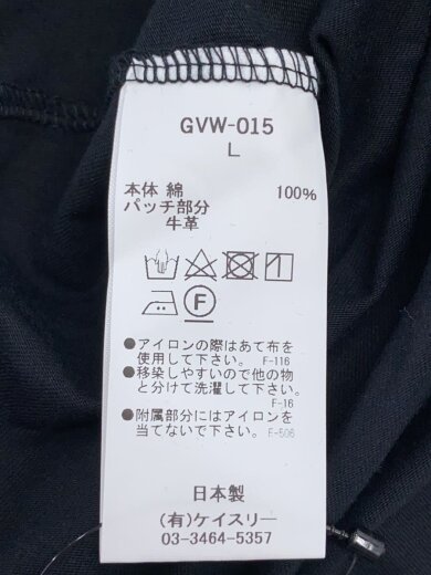 商品画像：長袖Tシャツ/L/コットン/BLK/無地/GVW-015 3
